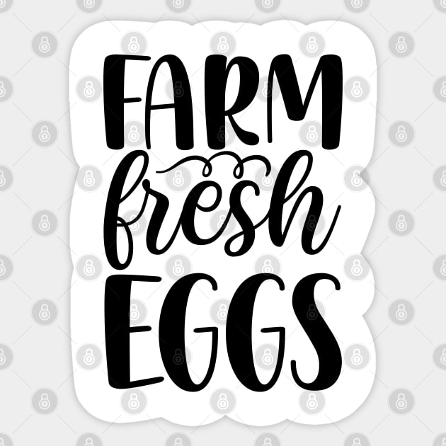 Farm fresh eggs Sticker by bob2ben